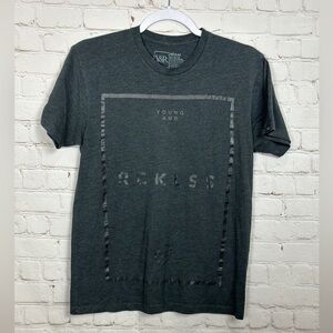 Y&R Young & Reckless men's short sleeve graphic shirt, sz M, GUC